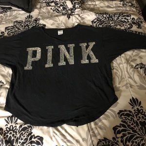 5 for $20 PINK by Victoria secret black t shirt.